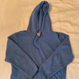 Light Blue Distressed Hoodie